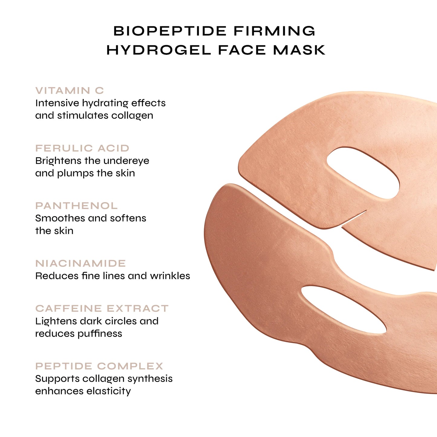 NAKEDBEAUTY MD™ BioPeptide Firming Hydrogel Face Mask