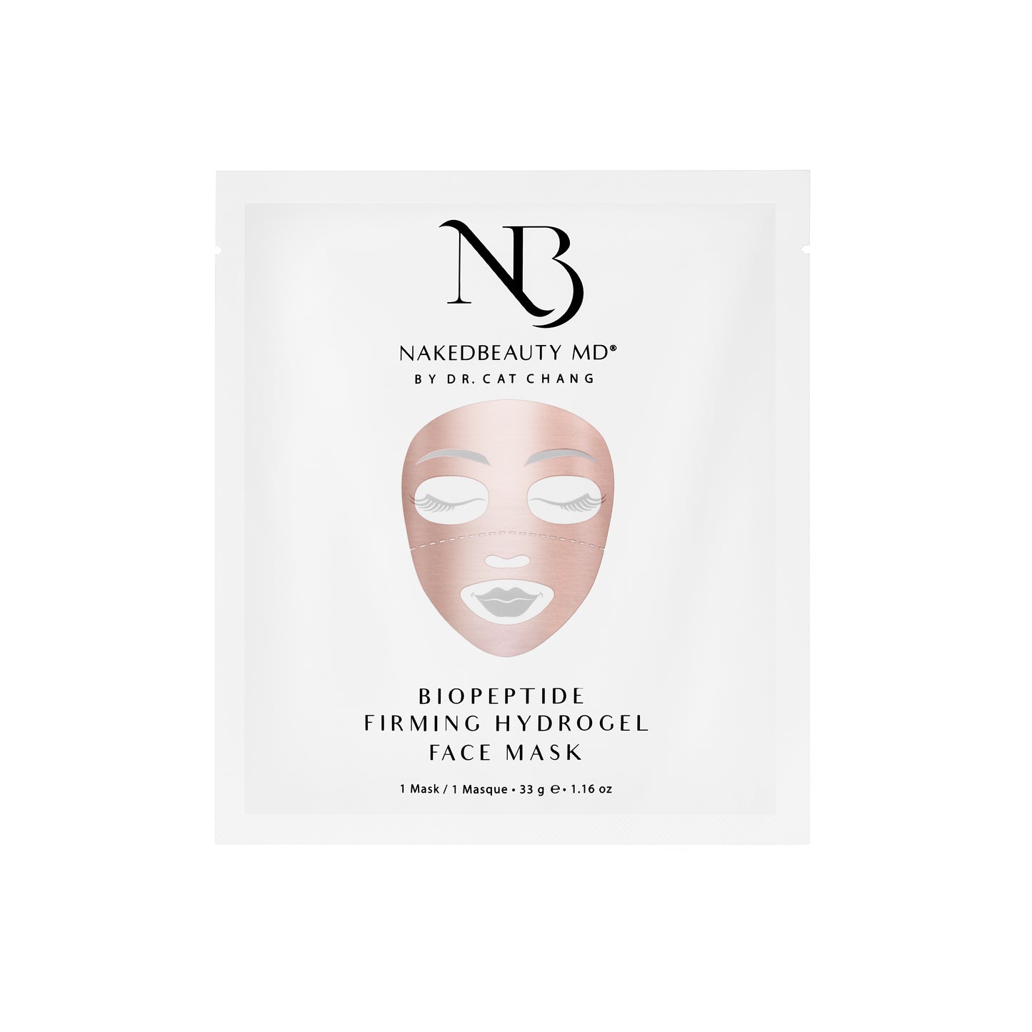 NAKEDBEAUTY MD™ BioPeptide Firming Hydrogel Face Mask